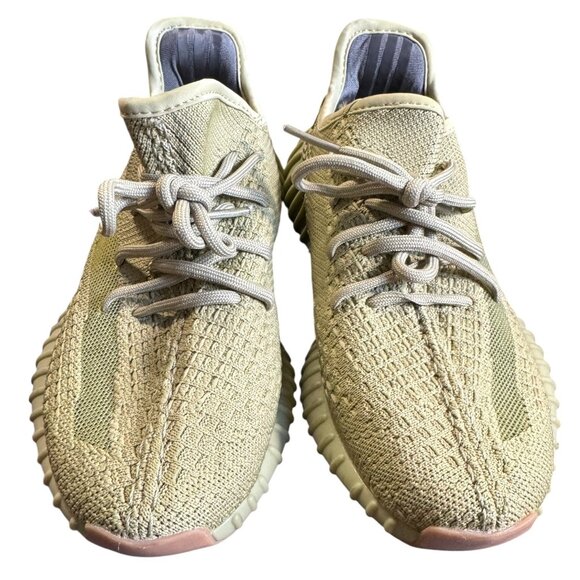 Adidas Men's 5.5 Yeezy‎ Boost 350 V2 Sulfur Basf Boost Matcha Green - Picture 1 of 9